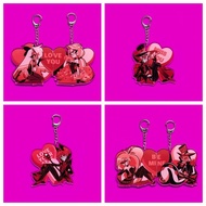 The Inn of Hell KeyChain Men Valentines 2025 Key Chain Women Vox Valentino Acrylic Key Ring Alastor 