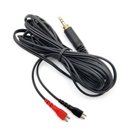 2m 6.3mm+3.5mm Headphone Audio Cable Suitable for Sennheiser HD25 HD560 HD540 HD480 HD430 414 HD250