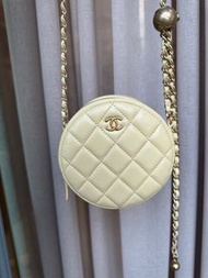 Chanel 奶黃色 金球Mini Bag (有單）