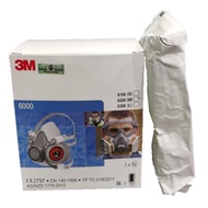 3M 6200 RESPIRATOR + 3M 6001 CARTRIDGE + 3M 501 COVER + 3M 5N11 FILTER