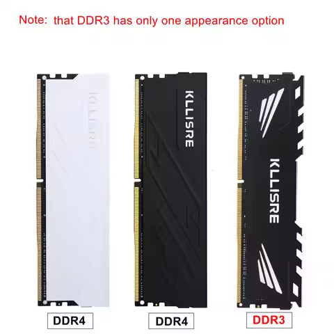 Kllisre Memória DDR3 DDR4 8GB 16GB Ram 1600 1866 2666 3200 MHz Desktop Memory DIMM Non-ECC