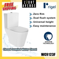 Rigel WC9123F Zerorim Closed Coupled Toilet Bowl
