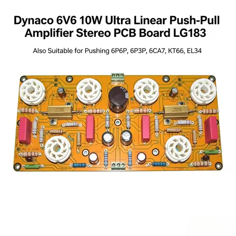 Dynaco 6V6 10W Ultra Linear Push-Pull Amplifier Stereo PCB Board LG183, Also Suitable for Pushing 6P