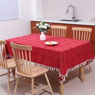 Khăn trải bàn Rustic Khăn trải bàn Polyester chống thấm nước Khăn trải bàn vải bố cho nhà bếp Khăn t