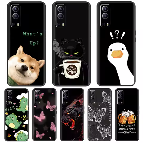 For Vivo Y52 5G Case For Vivo Y72 5G Stylish Candy Painted Cover Soft Silicone Phone Case For Vivo Y