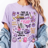 Hannah Montana 20Th Anniversary T-Shirt Baju Hannah Montan Tshirt Cotton Short Sleeve Lelaki & Wanit