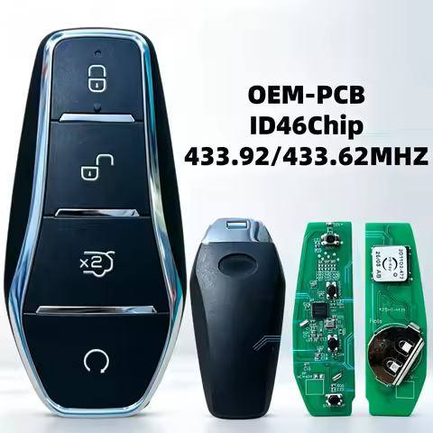 Suitable for Byd Smart Key Upgrade, Oem-Pcb 433.92/433.62Mhz Id46Chip Compatible with Seal, Dolphin,