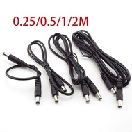 [NEW] DC Power Cable Plug 5.5x2.1mm Male To Male CCTV Adapter Connector 22awg Wire 12V 3A Power Extension Cords 0.25m/0.5m/1m/2m