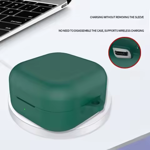 Silicone Earphone Case Cover For Galaxy Buds 4 Headphone Protective Shell With Hook For Samsung Gala