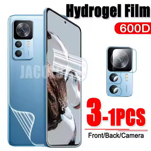 Hydrogel Film For Xiaomi 12T Pro 11T Mi 10t Lite 5G Screen Gel Protector/Back Cover Safety Film/Cam 
