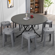 HY-D Small Table Simple Rental House Internet Celebrity Table Folding round and Square Folding Table Foldable Clearance