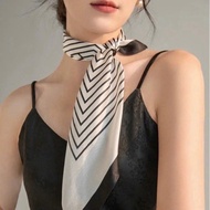 Square silk scarf for women 70 70x70cm turban bandana, beautiful, high-quality head covering to make