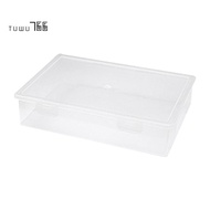 Plastic File Organizer Transparent Square Storage Box A4 Storage Box File Storage Box