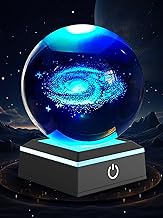 Space Lamp with LED Touch Base for Teen Bedroom Decor, 3D Happy Haves Light Sphere with 7 Color Chan