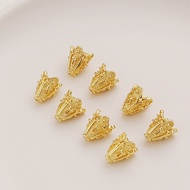 Spacer Beads 18K 10 * 12mm Tassel Cap Through Hole diy