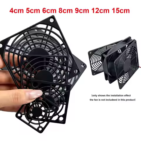 40mm 50mm 60mm 80mm 120mm PC Fan Dustproof Cover Mesh Grill Guard Protector with Removable Front Pla