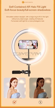 AT 80cm Portable 360 Photo Booth 360 Degree Video Booth Automat