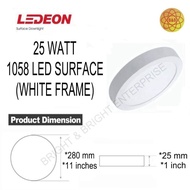 Indoor Surface Downlight Ledeon 1058 25W - Daylight (6500K) Warmwhite (3000K) Coolwhite (4000K)(Whit