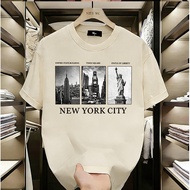 24H SHIP T-Shirt bercetak Vintage New York City Architecture Landmark Landscape Corak NEW YORK