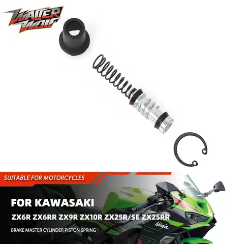 Rear Brake Cylinder Pump Spring Seal Piston For Kawasaki Ninja 650 /R 500 ZX6 RR/R ZX9R ZX10R ZX25 Z