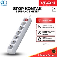 VIVAN Safety Socket 4000W Fireproof Socket 3m VPS-H2061A Series Electrical Plug