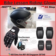Bike Lesson Elbow Knee Guard Motorcycle 2b learner kit package helmet