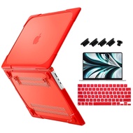 ใหม่ล่าสุดกันกระแทกด้านนอกฝาครอบกรณีพับสำหรับ2021 2022 Macbook 2023 Air 15 Pro 14 16 M1 A2442 Air 13