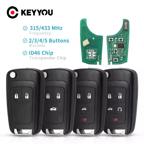 KEYYOU 2/3/4/5 Buttons Car Remote Key DIY for OPEL/VAUXHALL Astra J Corsa E Insignia Zafira C 2009-2