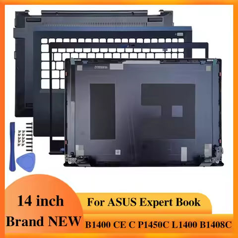 Laptops Case For ASUS B1400 CE C B1401 L1401 L1400 B1408C Notebook LCD Back Cover Front Bezel Hinges