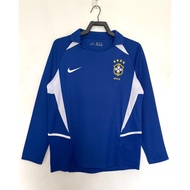 2002 Brazil Away Long Sleeve/Sports Top/Football T-Shirt/Quick-Drying Top