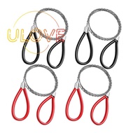 4 Pcs Stainless Steel Cable Saw Metal Wire Saw Hand Pocket String Rope Saw PVC  Cutting Tool for Woo