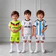 Boys' Team Football Jersey Germany England Argentina Fashion Sport Kids