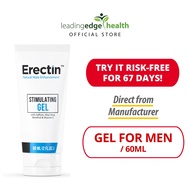 Erectin Stimulating Gel, Natural Male Enhancement [60ml] | long lasting sex for men, Enhance Pleasure and Hard Erections | Lubricants For Men | For Premature Ejaculation, lubricant gel sex | 100% Authentic USA Product Direct from Manufacturer