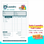 Nota Laundry custom Full color nota laundry nota laundry 2 rangkap nota laundry 3 rangkap nota laund