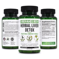 Siberian Green Herbal Liver Detox with Milk Thistle Artichoke Dandelion 60 Capsules – Traditional Si