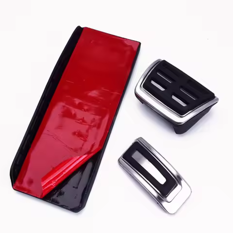 Car styling Fuel Brake Dead Pedal Cover Set DSG Rest Paste For Seat Leon 5F MK3 For Skoda Octavia A7