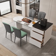 Island Table Dining Table Integrated Retractable Slate Island Table Cream Style Island Table Modern 