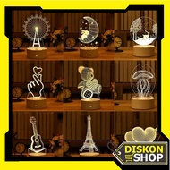 Shop - 5290 3D Decorative Lamps 3D Home Decoration Lamp/s Table Lamp/s 3D LED Decorative Bedside Lam