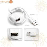 ESPOIR 1M-3ft USB 2.0 Audio White  Male To Female Cord
