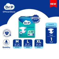 (New) Dr.P Premium Level 7 Adult Tape Diaper M/L/XL Size - Single Pack
