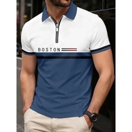 Summer men's new casual polo shirt, short-sleeved office fashion men's T-shirt, breathable polo men'