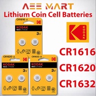 Original Kodak CR1632 / CR1620 / CR1616 3V Max Lithium Battery | 2pcs