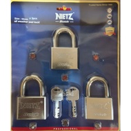 [ORIGINAL] BUICK 50MM X 3 PADLOCKS [ KEYALIKE ]