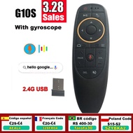 G10S Voice Air Mouse Remote Control 2.4G Wireless Microphone Gyroscope for Android Box H96 MAX PC Projector