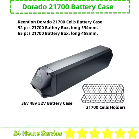 Reention Dorado 21700 Dorado + Max Plus Upgrade 36v 48v 52v E-bike Battery Case Battery Cover 65 52 