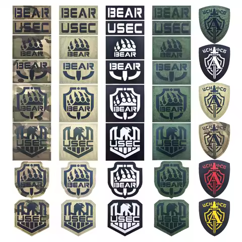 Rusia, Escape de Tarkov, utec BEAR Tactical Vest Embroidered Reflective Microbadge Clothes Hook Ring