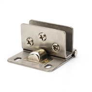 Stainless Steel Engsel Jepit Pintu/Engsel Lemari Kayu Kaca Tahan Lama Anti Karat Engsel Pintu Lema
