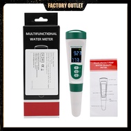 Five-in-one PH/EC/TDS/SALT/TEMP Voice Announcement Dual Temperature ℃ / ℉ Tap Water Multi-Function Water Quality Testing Water Pen
