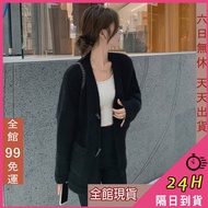 Next Day Delivery Women's Clothing Cashmere Coat Short Knitted Sweater Winter DR437