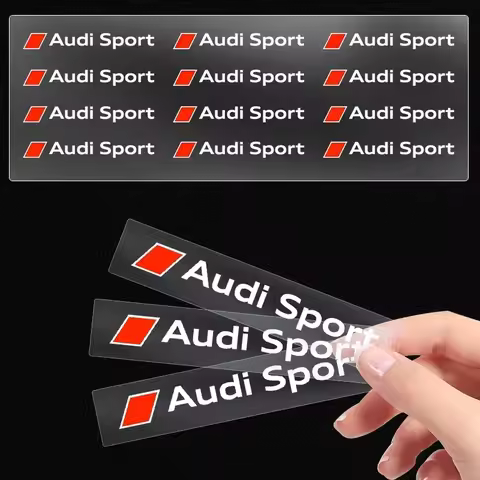 Car Door Handle Decoration Stickers Wiper Decal Auto Accessories for Audi Sport Sline A4 B7 B8 B9 A3